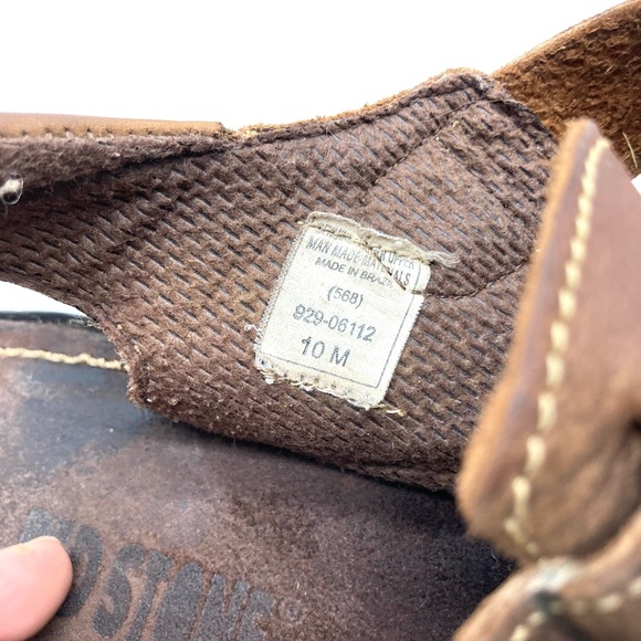 Men’s Red Stone Fisherman Vintage Sandals - Picture 3 of 16